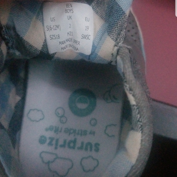 Stride Rite baby shose boys‎ S(6-12months) Gray - Picture 5 of 5